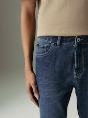Mid Blue Slim Fit Lightweight Stretch Denim Jeans - Image 5 of 12