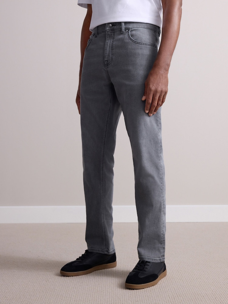 Light Grey Slim Fit Motion Flex Ultra Soft Jeans - Image 1 of 11