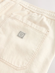 Branco Ecru - Waist Calça Linen Denim jeans com elástico - Imagem 10 de 10