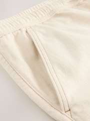 Branco Ecru - Waist Calça Linen Denim jeans com elástico - Imagem 9 de 10