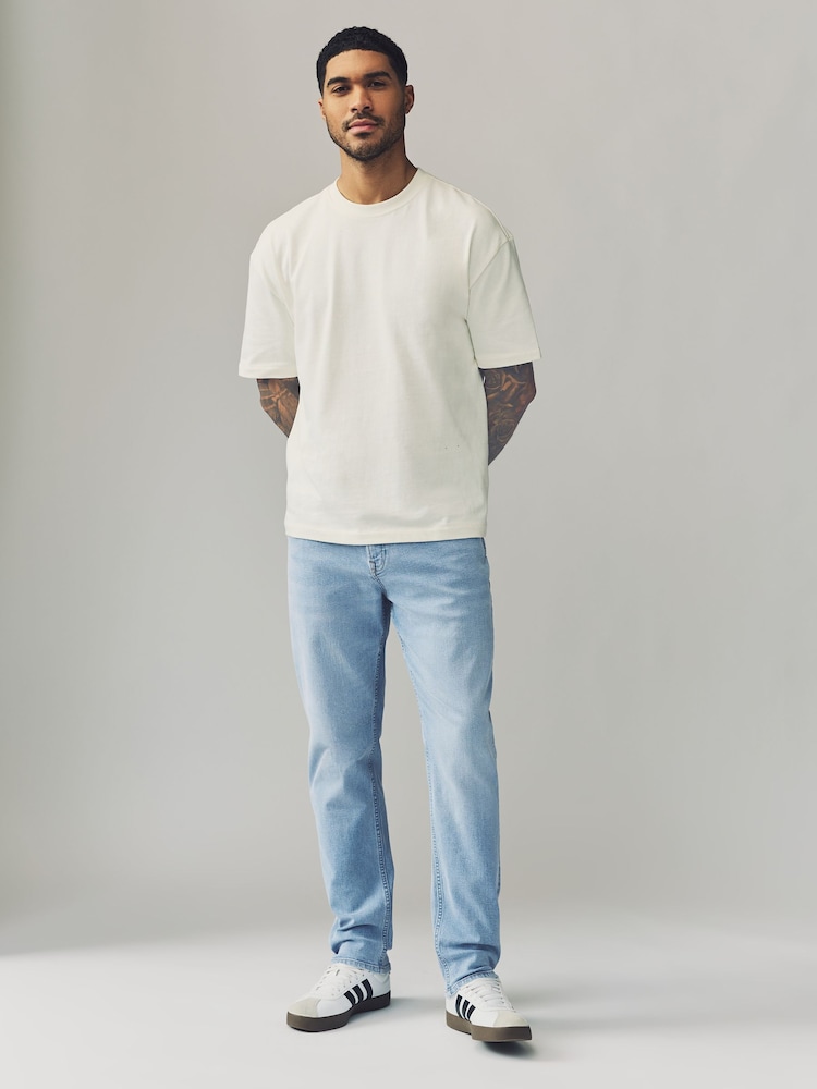 Blue Pale Vintage Single Slim Fit Classic Stretch Jeans - Image 4 of 10