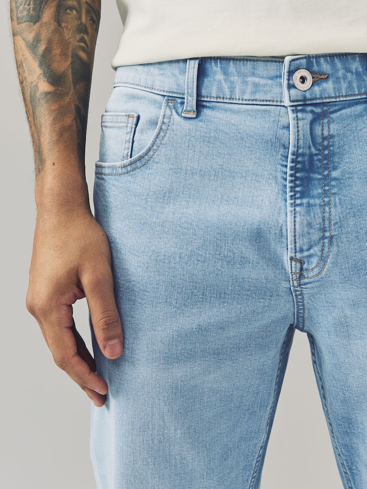 Blue Pale Vintage Single Slim Fit Classic Stretch Jeans - Image 5 of 10