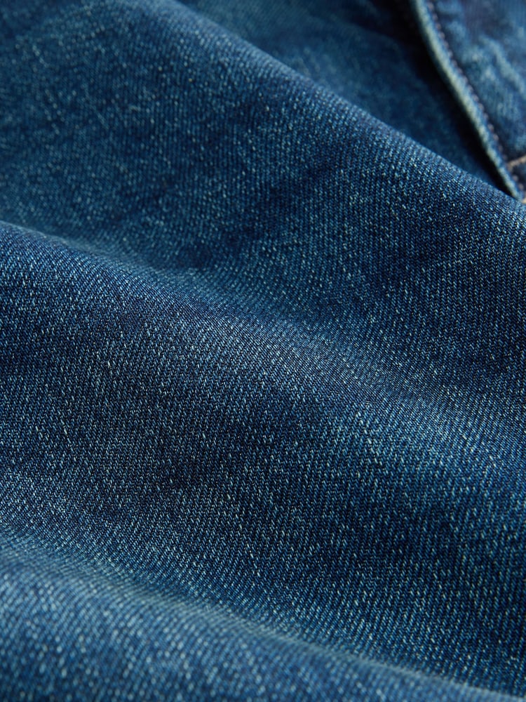 Dark Blue Straight Fit Signature Soft Touch Denim Jeans - Image 8 of 10