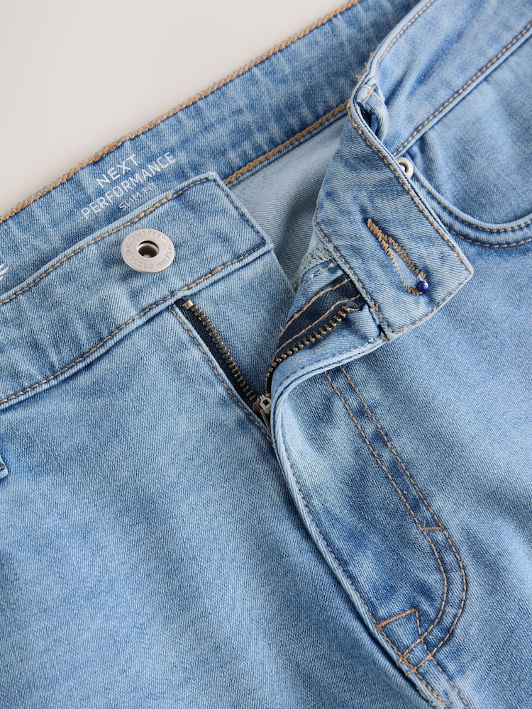 Blue Light Slim Fit Lightweight Motion Flex Denim Jeans - Image 9 of 12
