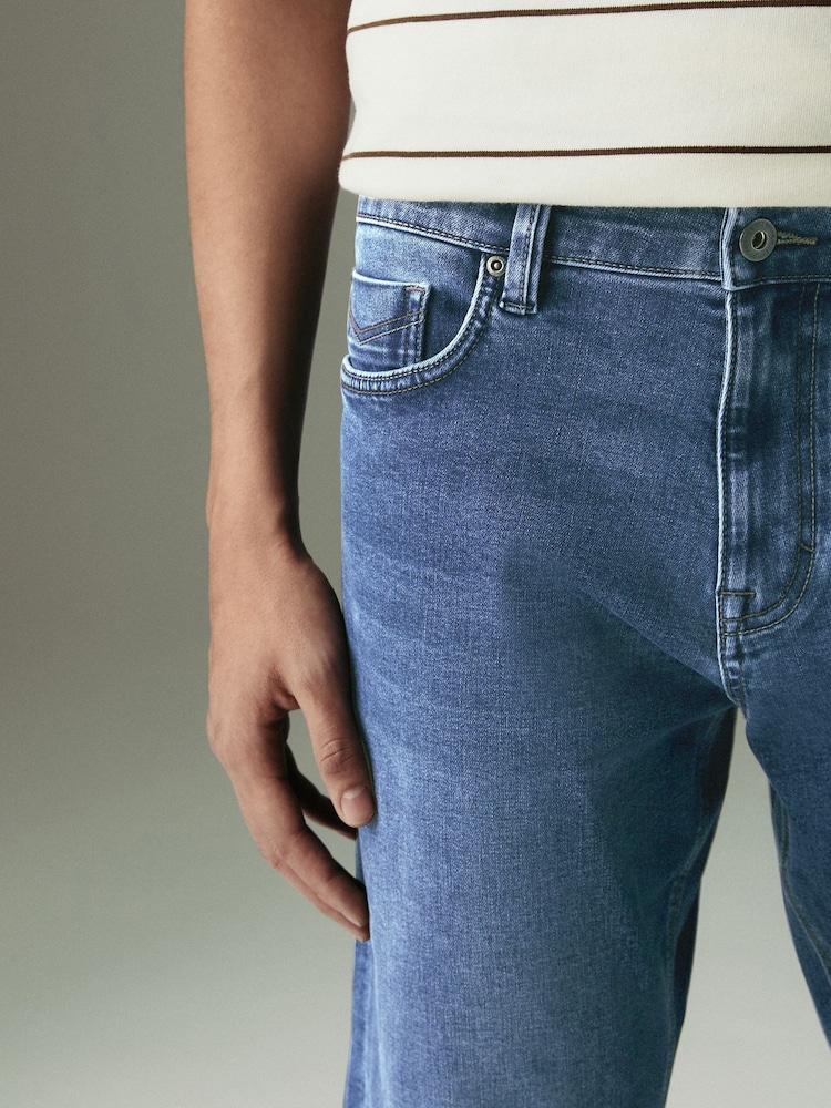Mediumblauw - Slim Fit - Motionflex jeans - Image 5 of 7