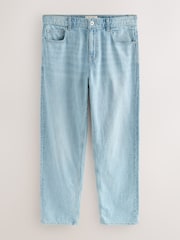 Light Blue Relaxed Fit Signature Lightweight Cotton Linen Jeans - Image 1 of 5
