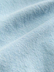 Light Blue Relaxed Fit Signature Lightweight Cotton Linen Jeans - Image 2 of 5