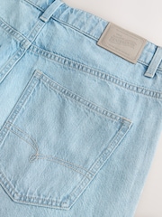 Light Blue Relaxed Fit Signature Lightweight Cotton Linen Jeans - Image 5 of 5