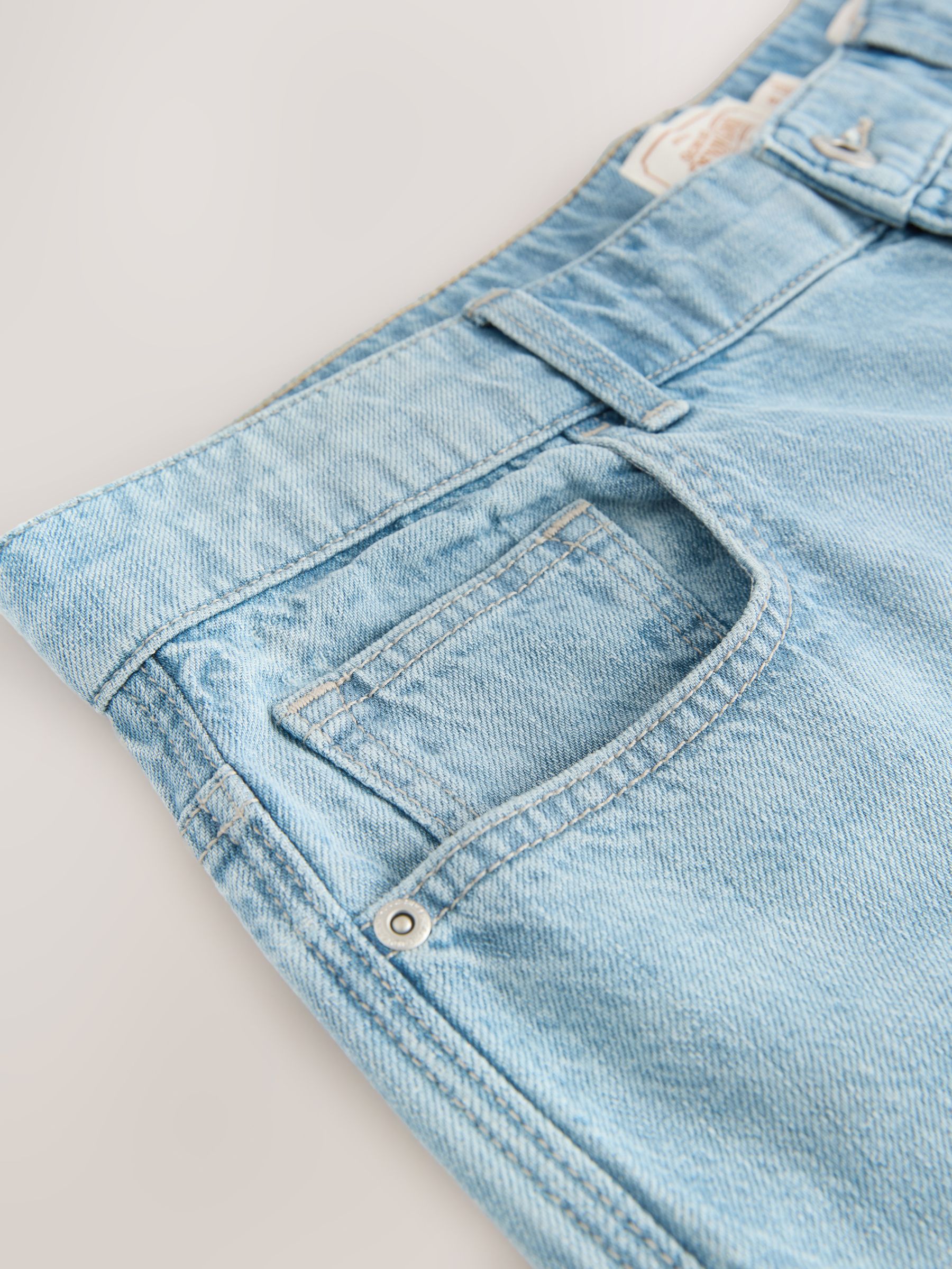 Buy Light Blue Relaxed Fit Signature Lightweight Cotton Linen