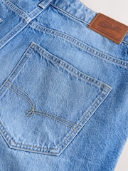 כחול  - גזרה ישרה - Signature Lightweight Cotton Linen Jeans - Image 11 of 12