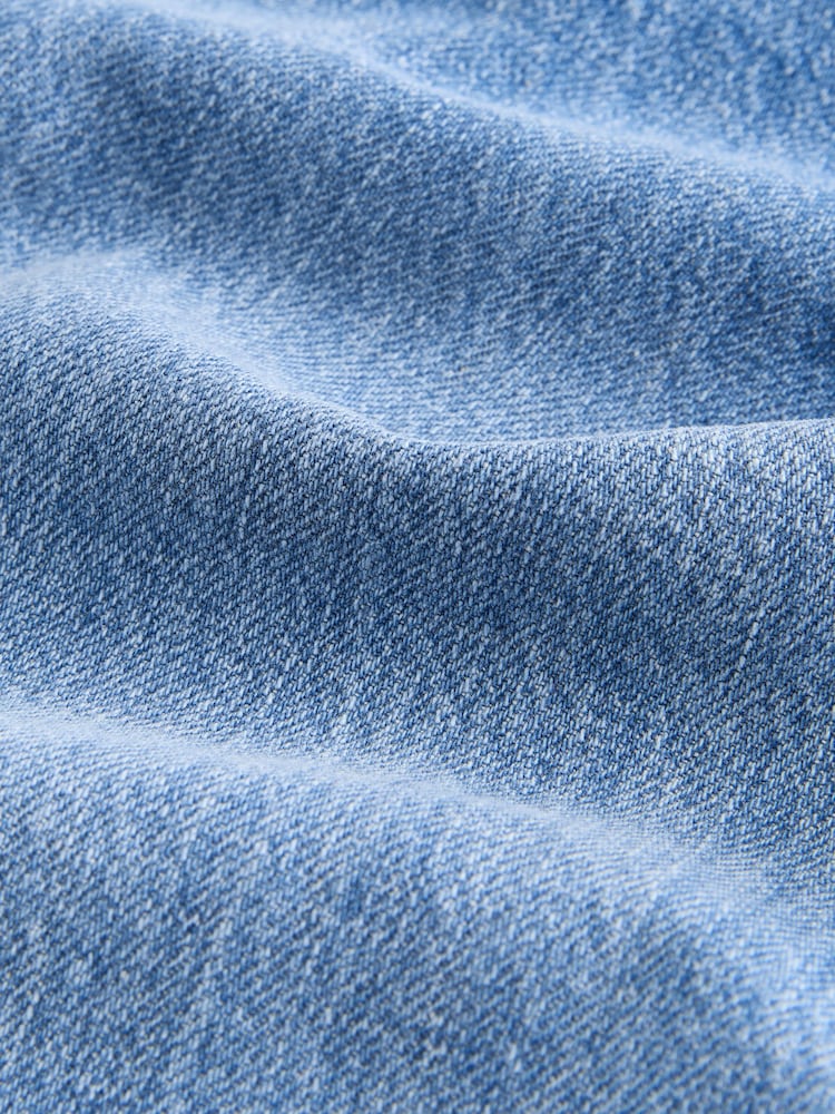 כחול  - גזרה ישרה - Signature Lightweight Cotton Linen Jeans - Image 12 of 12