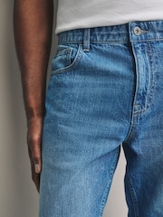 כחול  - גזרה ישרה - Signature Lightweight Cotton Linen Jeans - Image 6 of 12