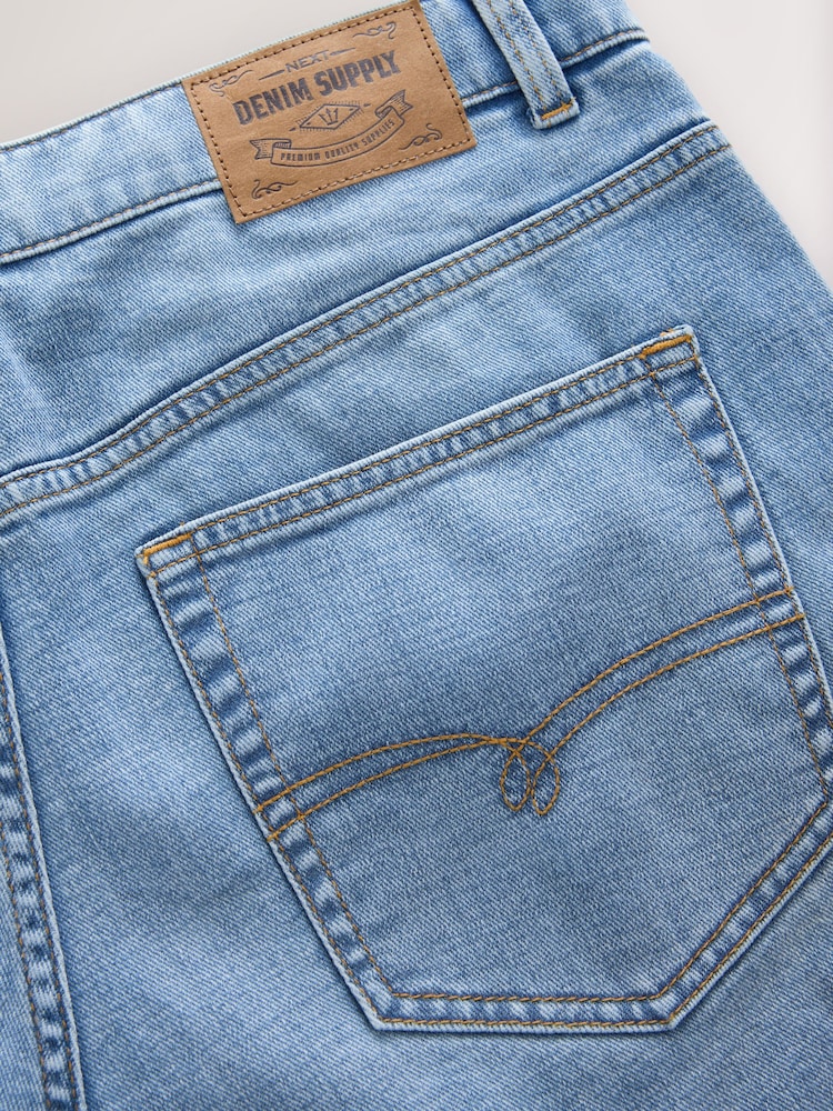 Light Blue Slim Fit Lightweight Stretch Denim Jeans - Image 10 of 10