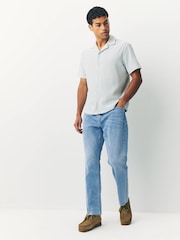Light Blue Slim Fit Lightweight Stretch Denim Jeans - Image 3 of 10