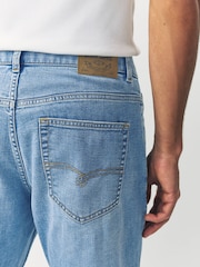 Light Blue Slim Fit Lightweight Stretch Denim Jeans - Image 5 of 10