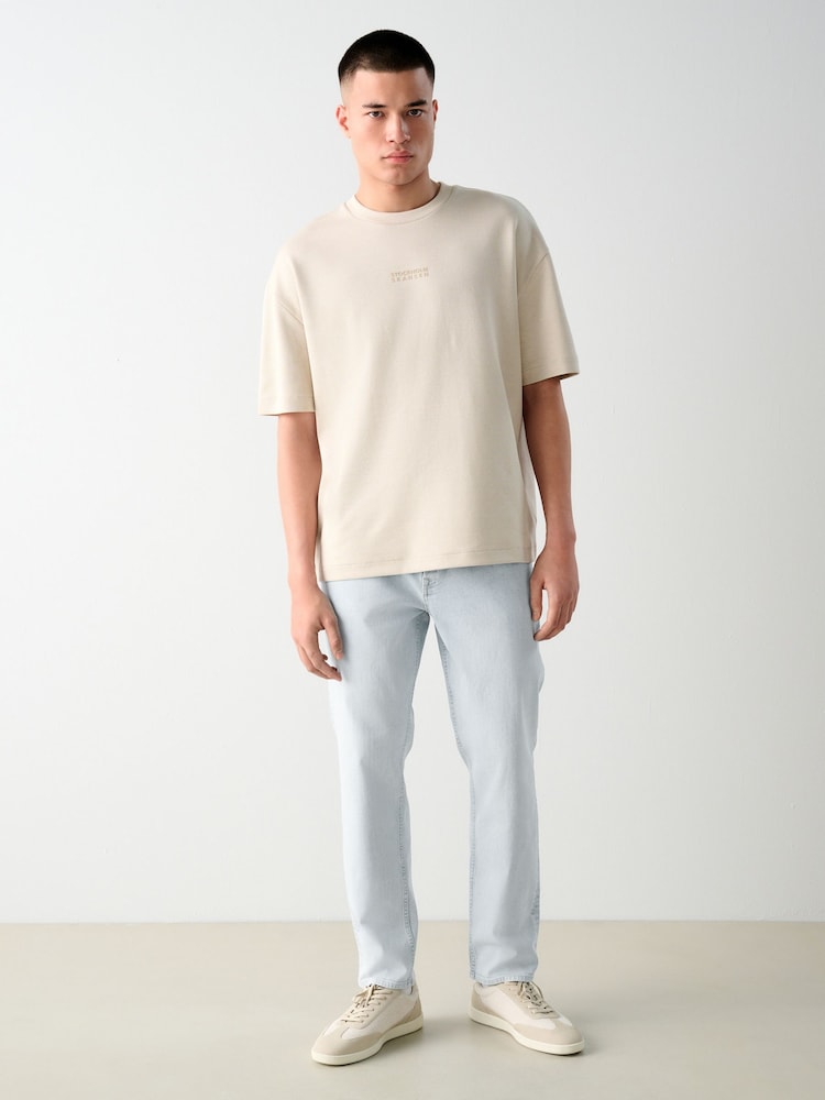 Blue Pale Single Slim Fit Classic Stretch Jeans - Image 2 of 12 Blue Pale Single Slim Fit Classic Stretch Jeans - Image 2 of 12