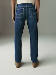 modra Dark Indigo - Raven kroj - Vintage Wash denim kavbojke - Slika 3 iz 12