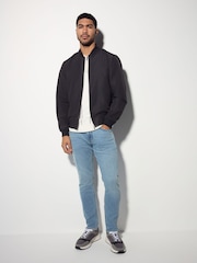 Blau, Hellgrau - Enge Passform - Bequeme Stretch-Jeans - Bild 2 von 12