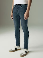 Blue Tint Vintage Skinny Fit Comfort Stretch Jeans - Image 1 of 12