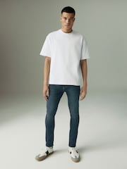 Blue Tint Vintage Skinny Fit Comfort Stretch Jeans - Image 2 of 12
