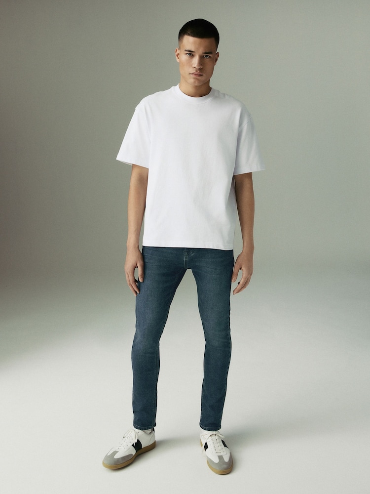 Blue Tint Vintage Skinny Fit Comfort Stretch Jeans - Image 2 of 12