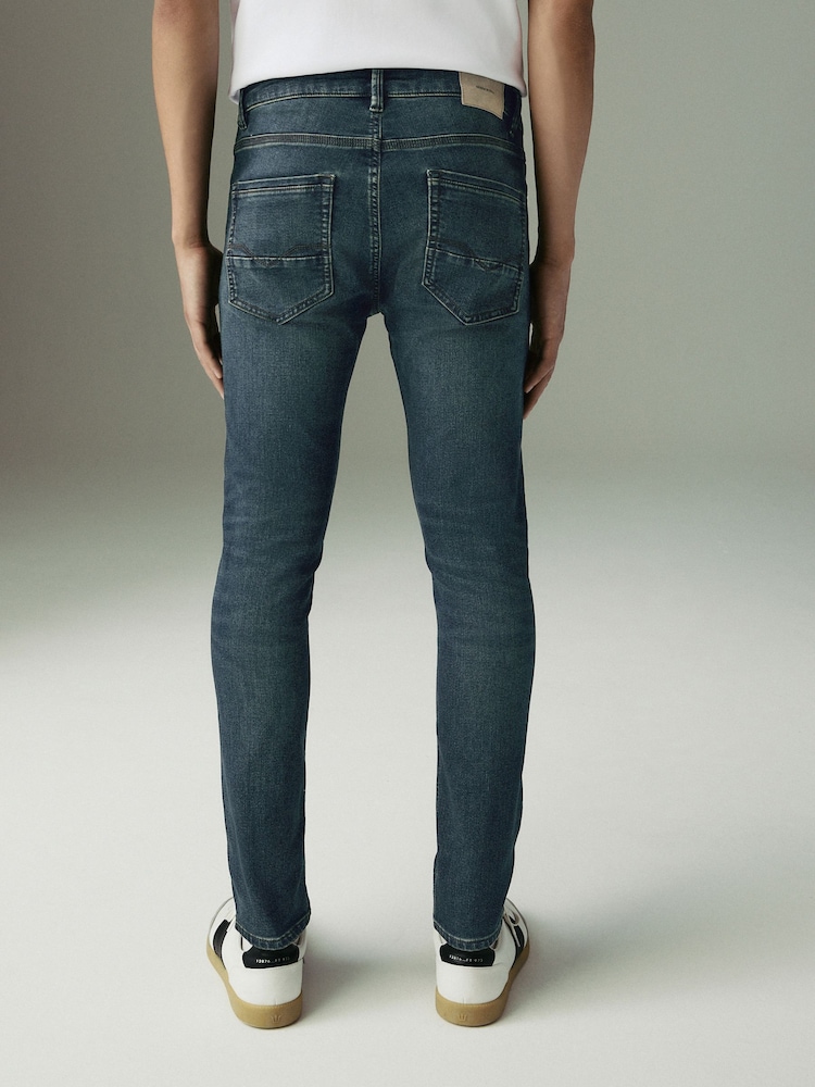 Blue Tint Vintage Skinny Fit Comfort Stretch Jeans - Image 3 of 12