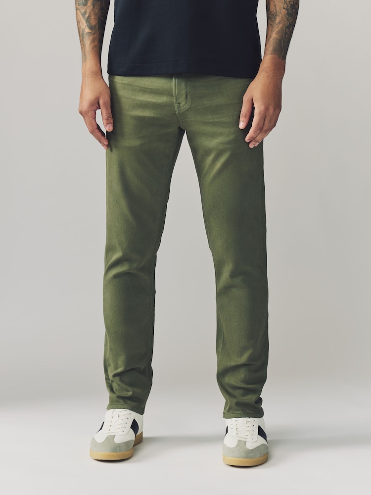 Sage Dark Slim Fit Comfort Stretch Jeans - Image 1 of 9