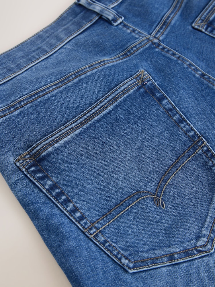 Blue Mid Straight Fit Motionflex Jeans - Image 10 of 12