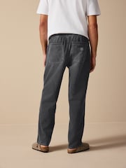 Preto lavado - Waist Calça Linen Denim jeans com elástico - Imagem 4 de 12