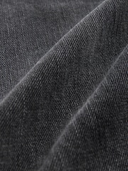 Preto lavado - Waist Calça Linen Denim jeans com elástico - Imagem 9 de 12