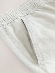 Cinza claro - Waist Calça Linen Denim jeans com elástico - Imagem 11 de 12