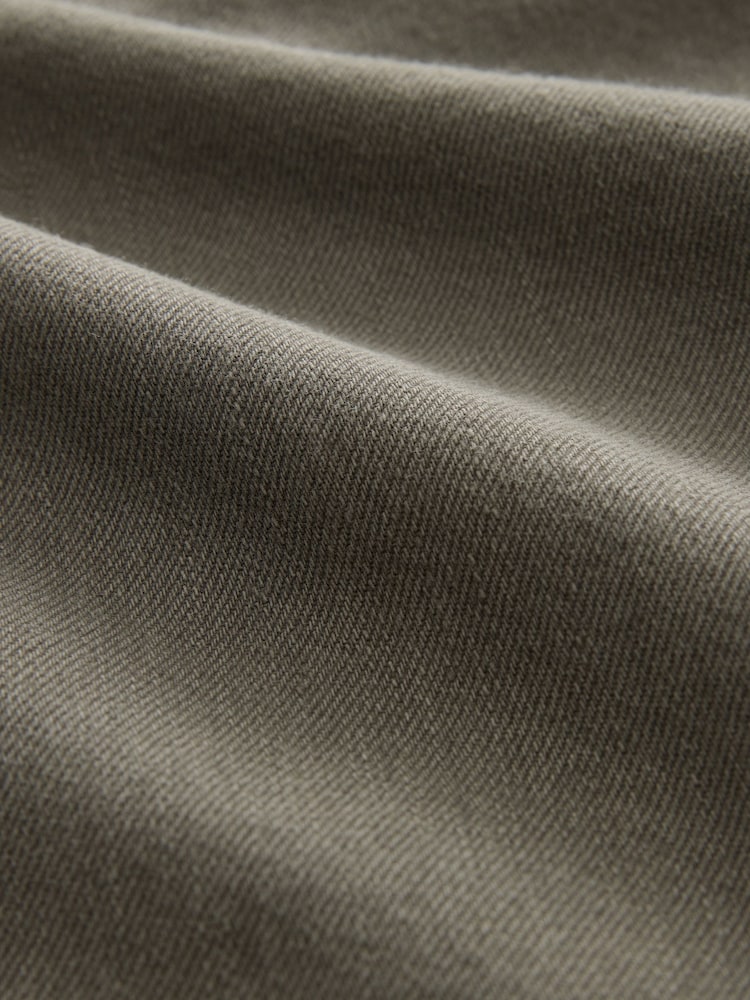Verde cáqui - Waist Calça Linen Denim jeans com elástico - Imagem 2 de 5