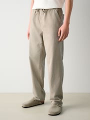 Pedra - Waist Calça Linen Denim jeans com elástico - Imagem 1 de 12