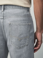 Grey Light Straight Fit Signature Lightweight Cotton Linen Jeans - Image 12 of 17