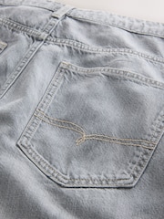 Grey Light Straight Fit Signature Lightweight Cotton Linen Jeans - Image 16 of 17