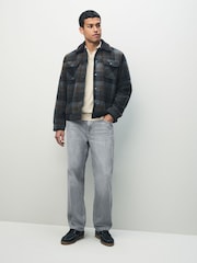 Grey Light Straight Fit Signature Lightweight Cotton Linen Jeans - Image 5 of 17