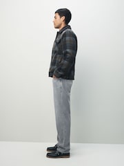 Grey Light Straight Fit Signature Lightweight Cotton Linen Jeans - Image 6 of 17
