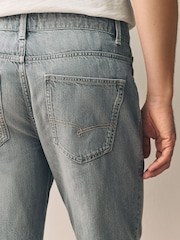 Grey Light Straight Fit Signature Lightweight Cotton Linen Jeans - Image 9 of 17
