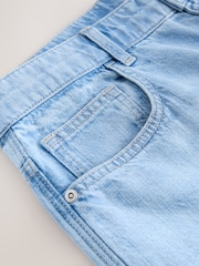 Light Blue Straight Fit Signature Lightweight Cotton Linen Jeans - Image 10 of 11