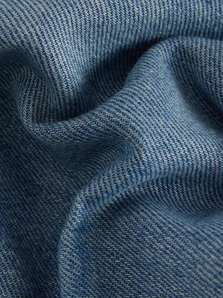 Blue Light Regular Tapered Fit Soft Touch Chino Style Denim Jeans - Image 11 of 11