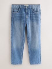 Blue Relaxed Fit Signature Lightweight Cotton Linen Jeans - Image 1 of 5