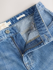 Blue Relaxed Fit Signature Lightweight Cotton Linen Jeans - Image 3 of 5