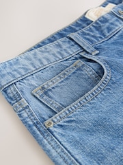 Blue Relaxed Fit Signature Lightweight Cotton Linen Jeans - Image 4 of 5