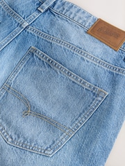 Blue Relaxed Fit Signature Lightweight Cotton Linen Jeans - Image 5 of 5