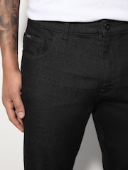 Black Slim Fit Lightweight Stretch Denim Jeans - Image 5 of 11