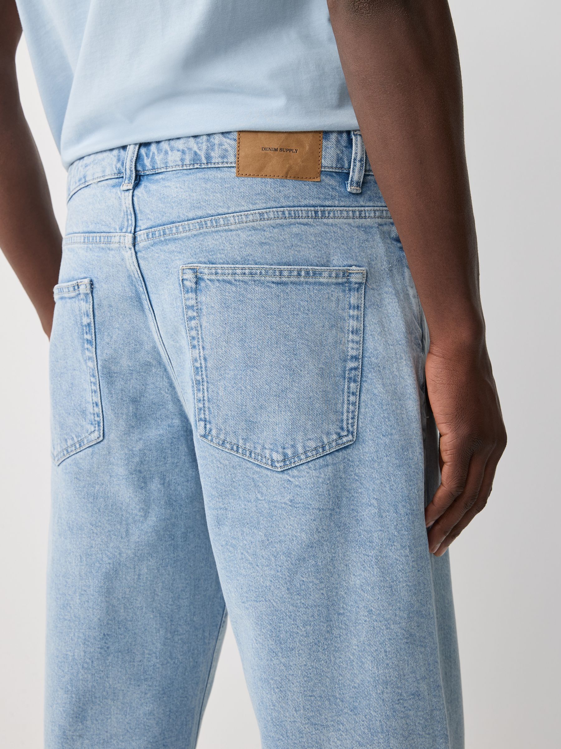 Buy Blue Light Authentic Relaxed Fit Vintage Wash Denim Jeans from