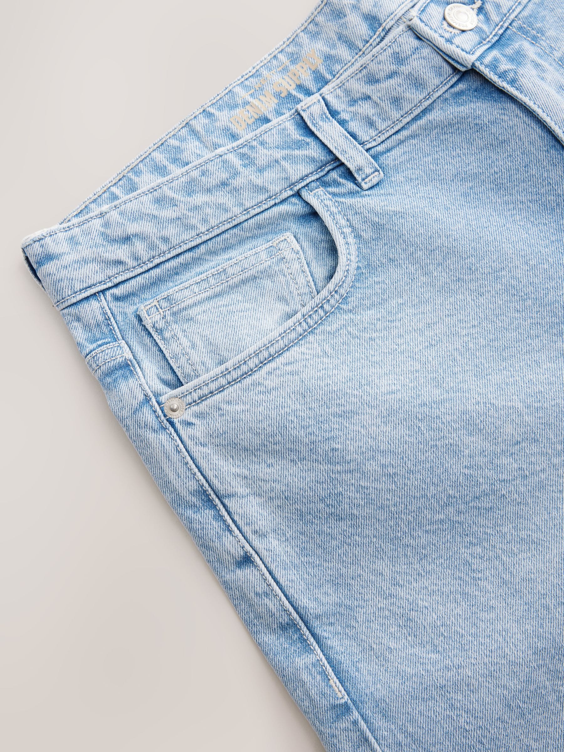 Buy Blue Light Authentic Relaxed Fit Vintage Wash Denim Jeans from