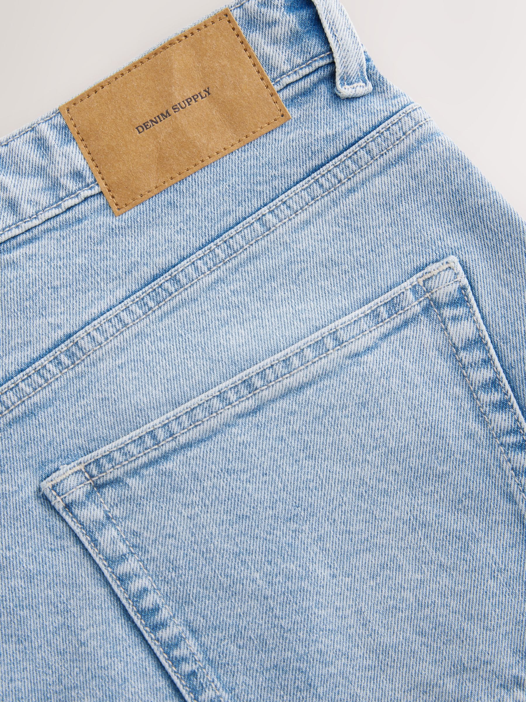 Buy Blue Light Authentic Relaxed Fit Vintage Wash Denim Jeans from