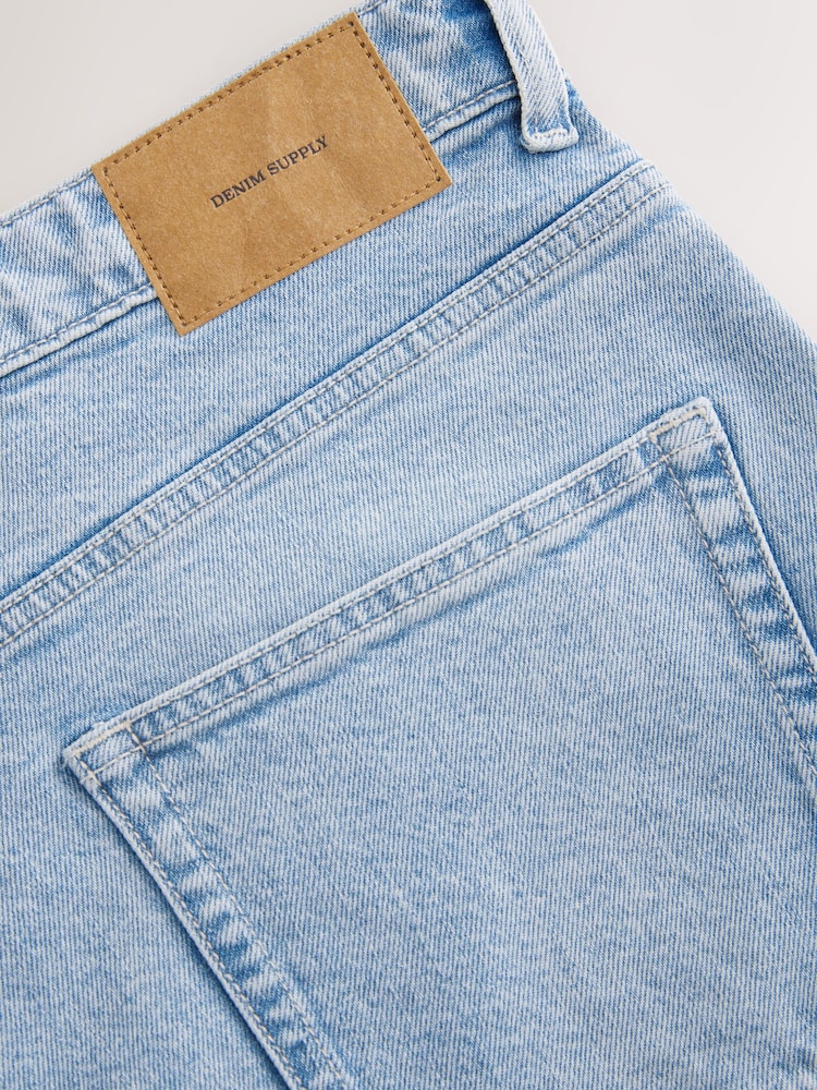 Blue Light Authentic Relaxed Fit Vintage Wash Denim Jeans - Image 8 of 9
