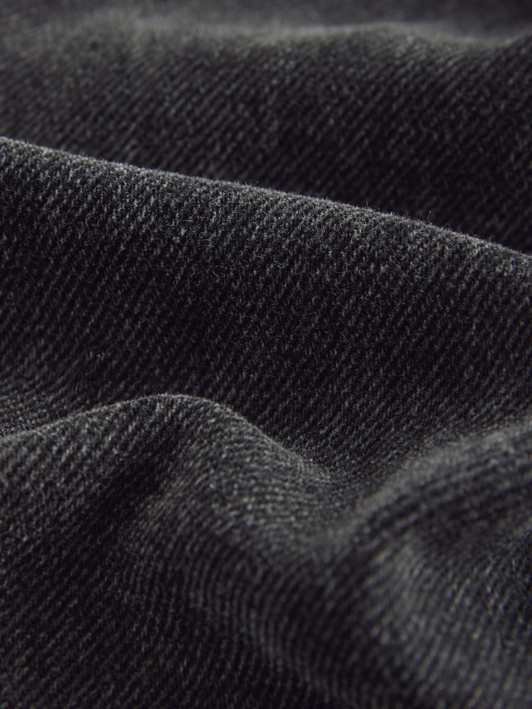 Black Regular Tapered Fit Vintage Wash Denim Jeans - Image 2 of 5 Black Regular Tapered Fit Vintage Wash Denim Jeans - Image 2 of 5